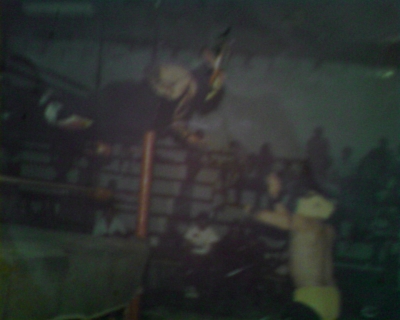 El Chacal y compañeros luchadores